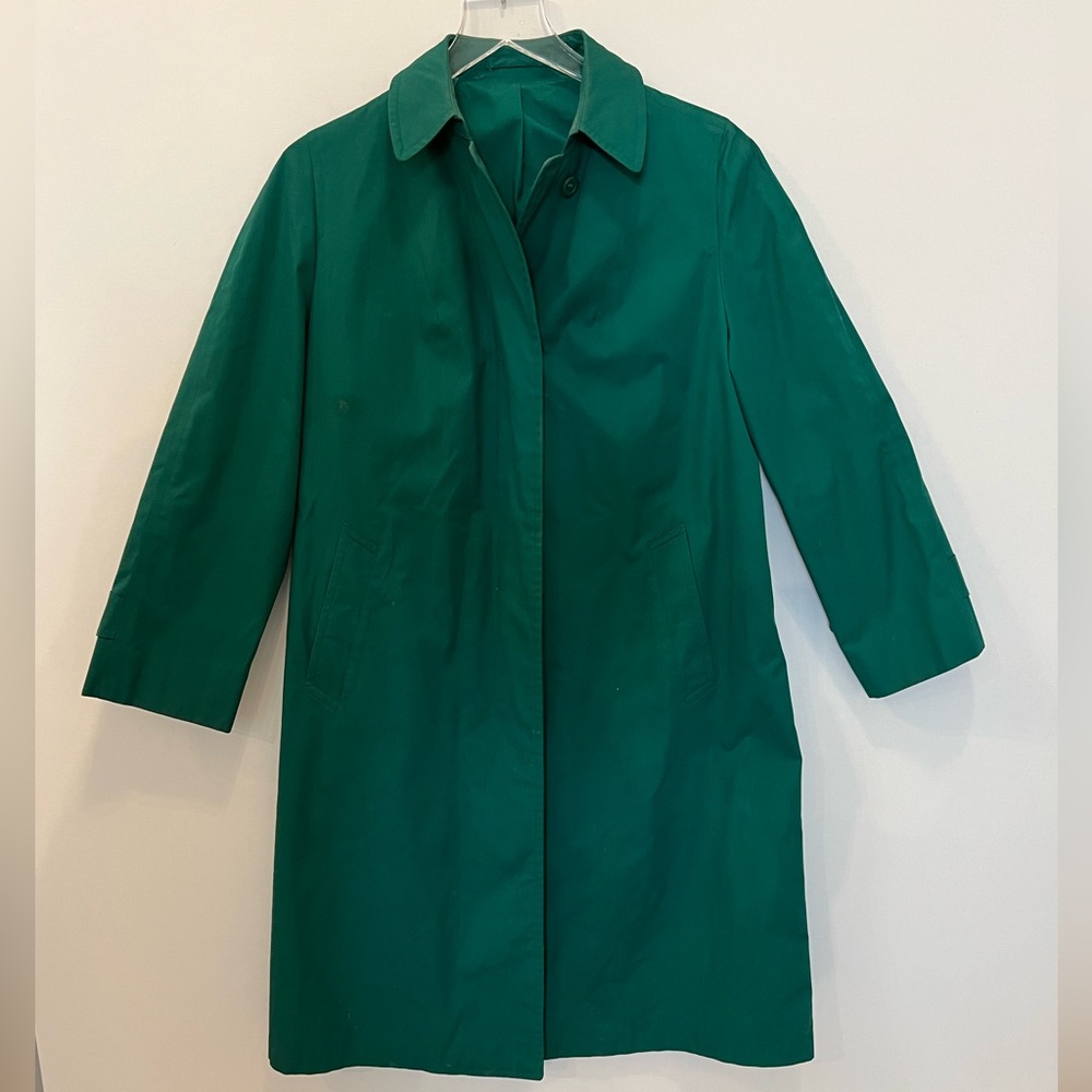 Emerald green vintage coat
